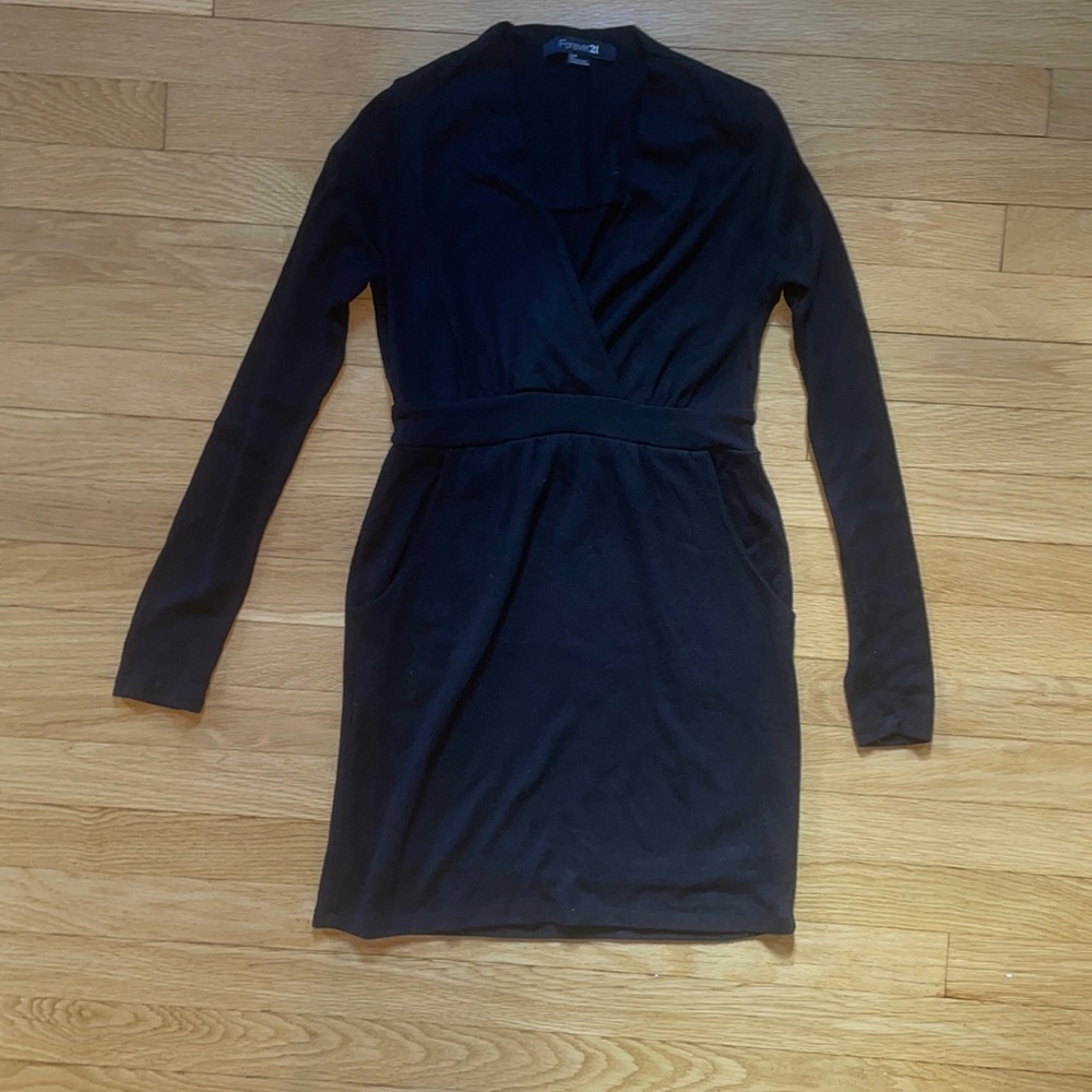 V Neck Knit Dress